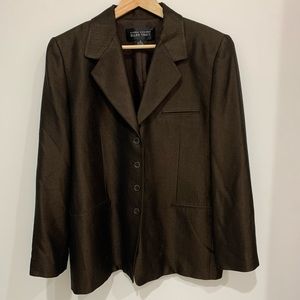 Ellen Tracy Skirt Suit Chocolate Brown
